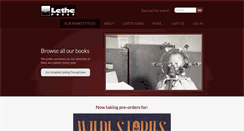 Desktop Screenshot of lethepressbooks.com